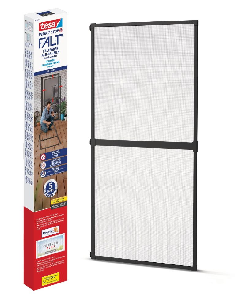 tesa Fliegenschutz-Tür FALT 100 x 220 cm anthrazit/anthrazit kürzbar