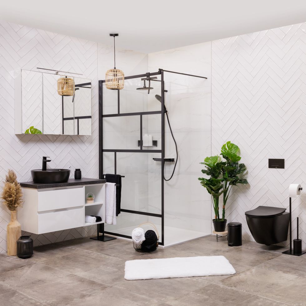 Wisa Betätigungsplatte XT Kantos DF Glas schwarz