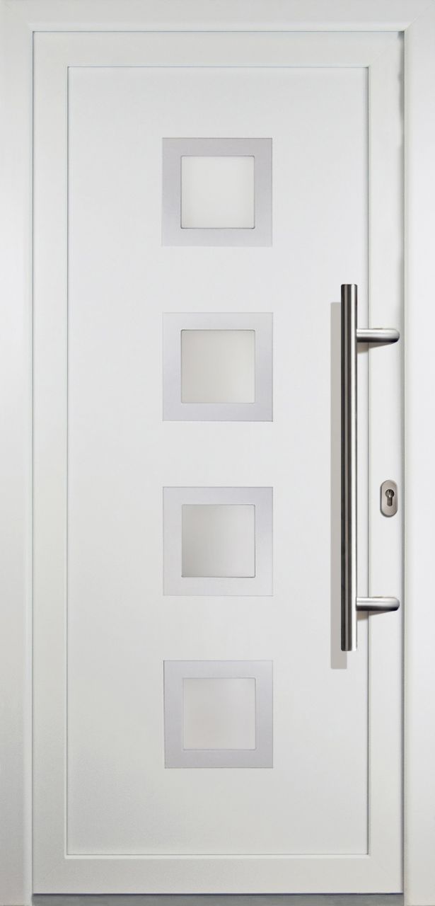 Meeth Haustür Signum PVC Exclusiv PVC Modell 84 108 x 208 cm, DIN rechts, weiß