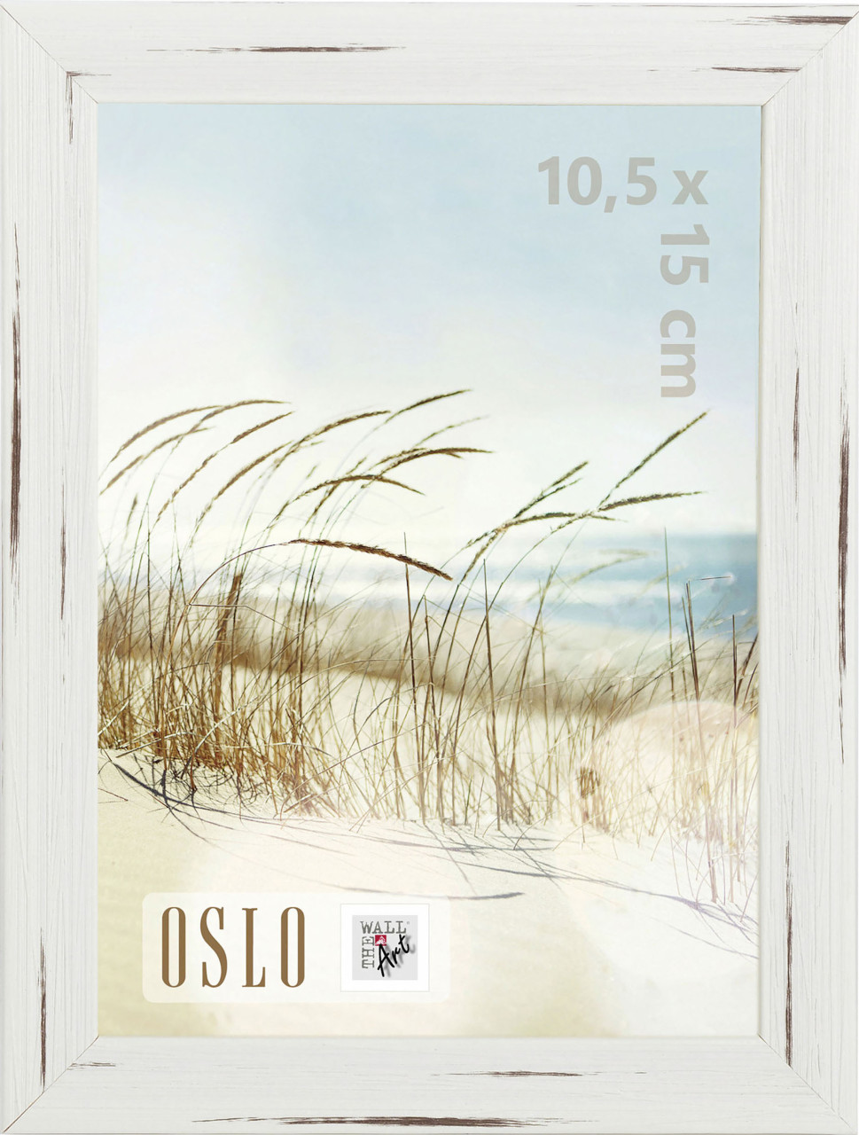 Bilderrahmen Holz Oslo weiß 10,5 x 15 cm