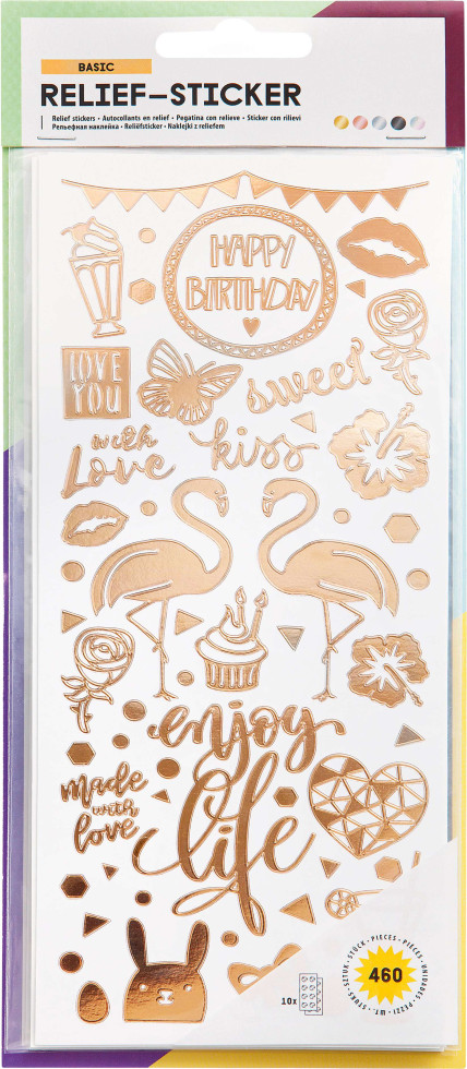 Relief-Sticker Basic 10 Blatt