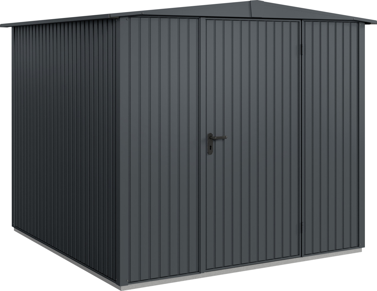 EcoStar Gerätehaus Trend-S Typ 2 258,8 x 247,7 x 216 cm anthrazitgrau