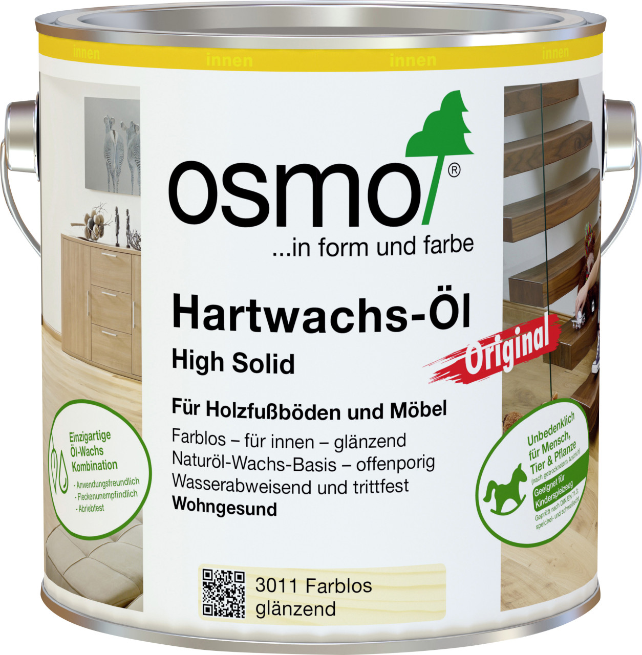 Osmo Hartwachs-Öl Original 750 ml farblos glänzend