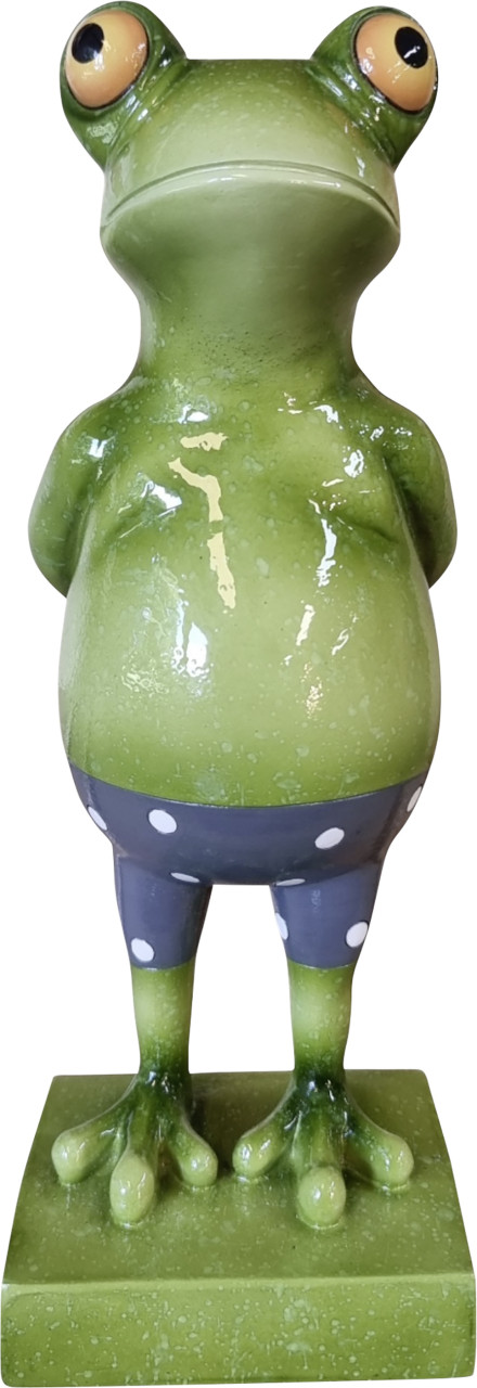 Dekofigur Frosch stehend 44 cm grün