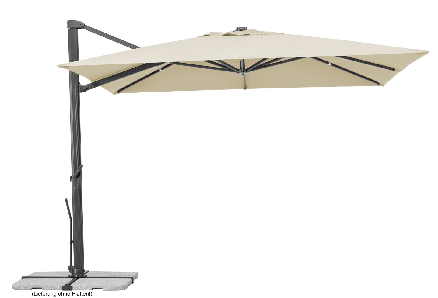 Schneider Ampelschirm Rhodos Smart natur 300 x 300 cm
