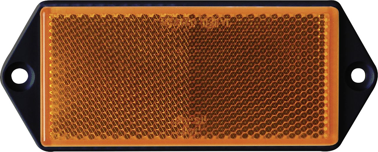 LAS Reflektor rechteckig orange 2 Stück