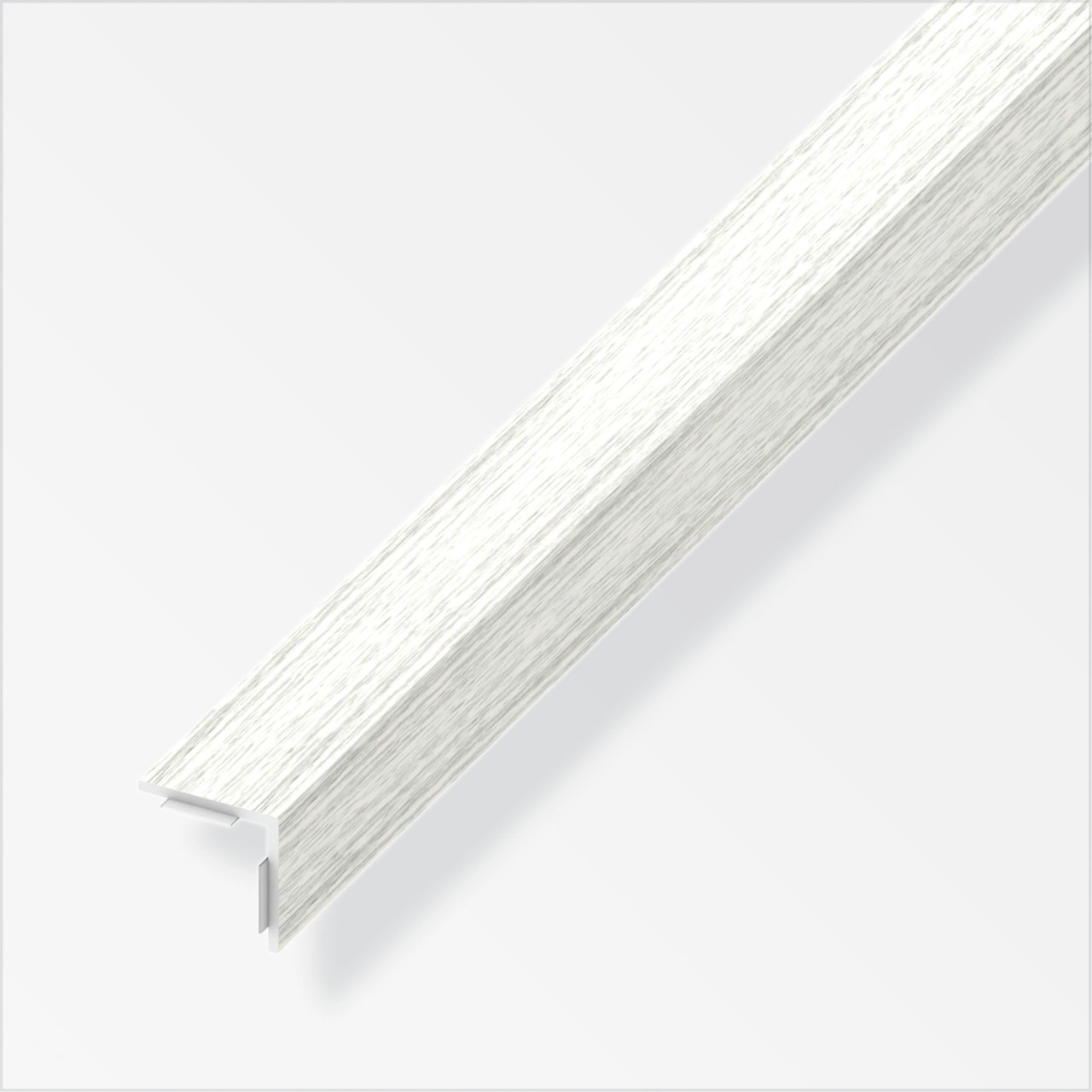 alfer Winkel 1 m, 30 x 30 mm PVC (Kunststoff) glatt woodweiss