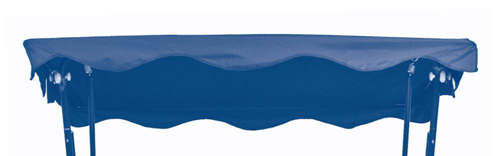 GO-DE Hollywoodschaukel Dachauflage blau