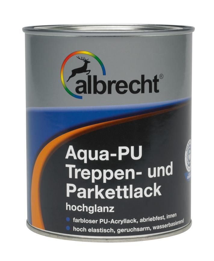 Albrecht Aqua PU-Treppen- und Parkettlack 750 ml farblos glänzend