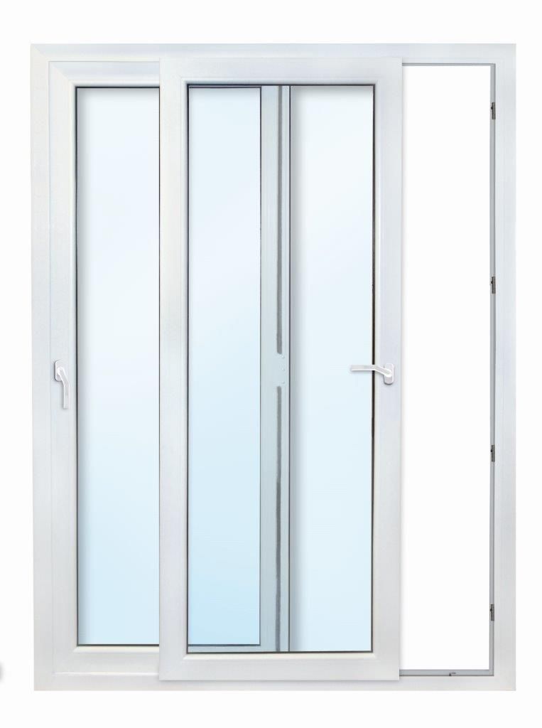 Meeth Kunststoff-SchiebetürenElement 195 x 210 cm weiß