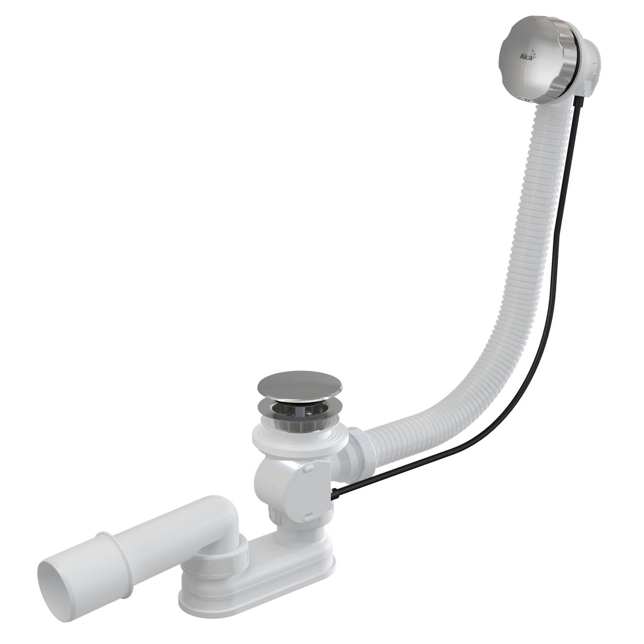 Primaster Ab- und Überlaufgarnitur für Badewannen mit Excentergarnitur