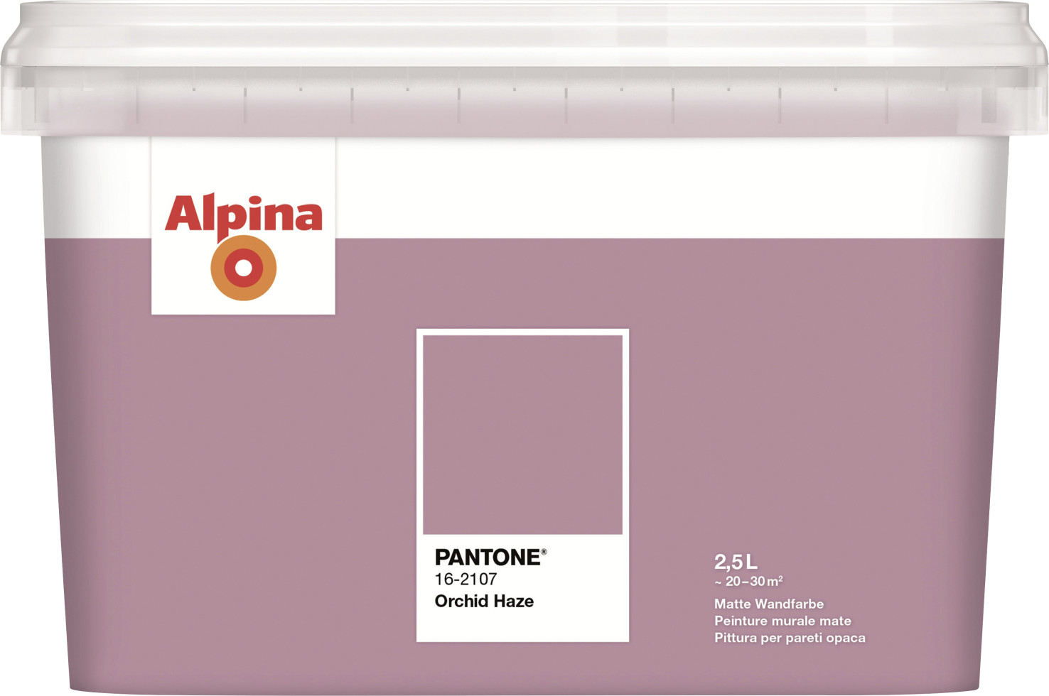 Alpina Wandfarbe Pantone matt orchid haze 2,5 L