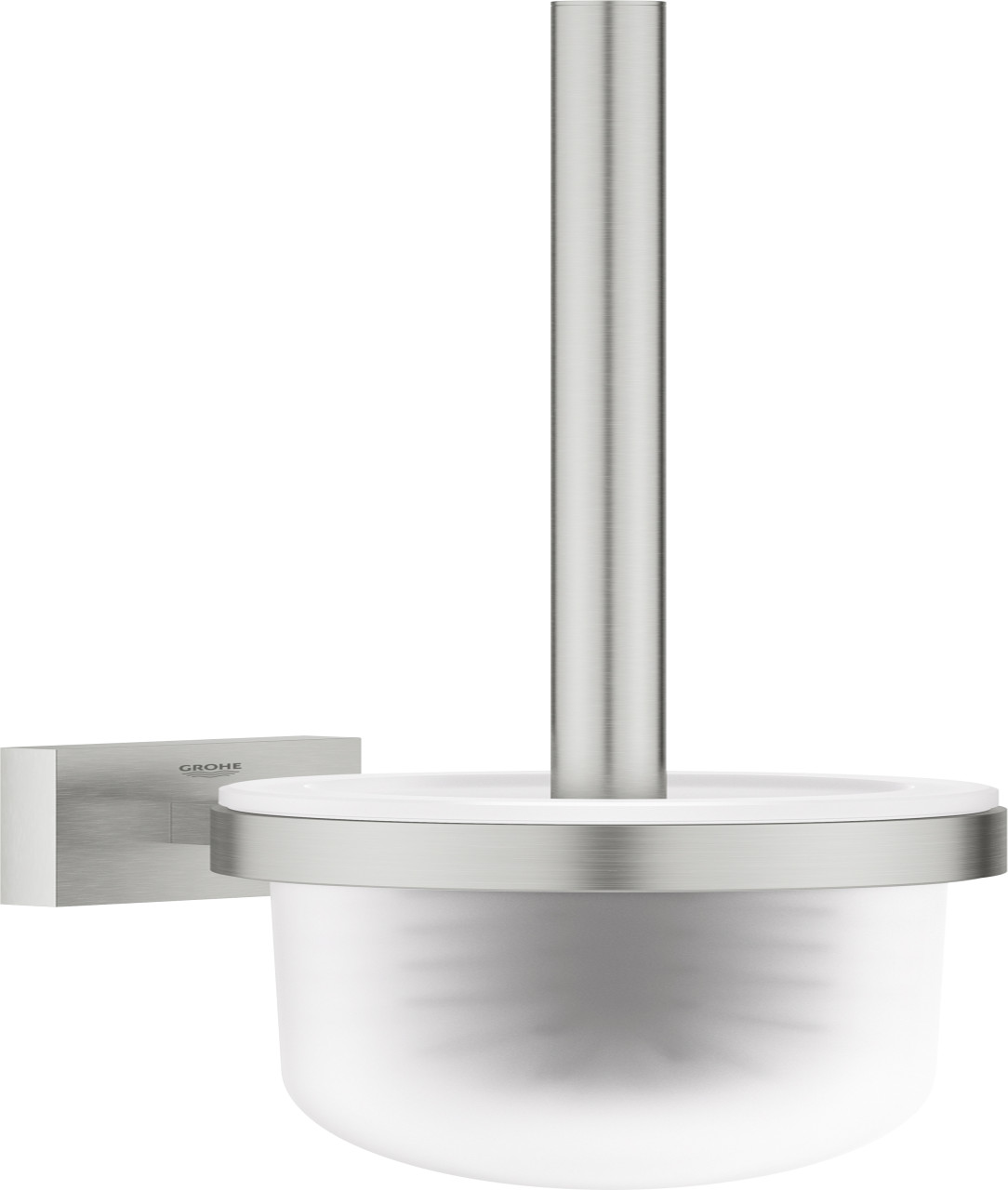 Grohe Start Cube Toilettenbürstengarnitur supersteel klebbar