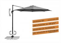 Schneider Sonnenschirm Rhodos Junior anthrazit Ø 300 cm