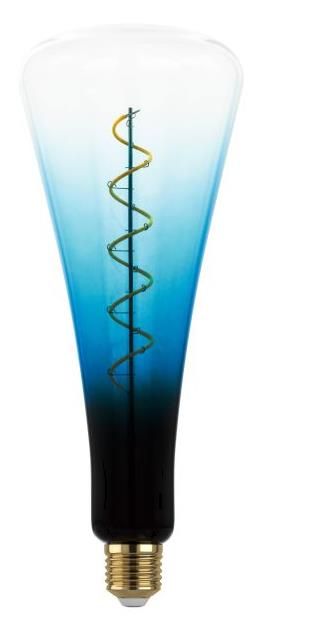 Eglo LED Leuchtmittel Zylinder E27 4W schwarz-blau