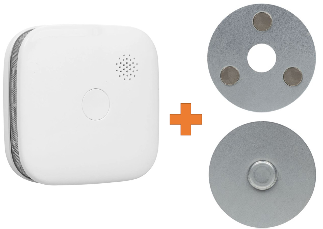 Smartwares WiFi-Rauchmelder weiß, 85 dB, FSM-12601 mit Magnethalterung