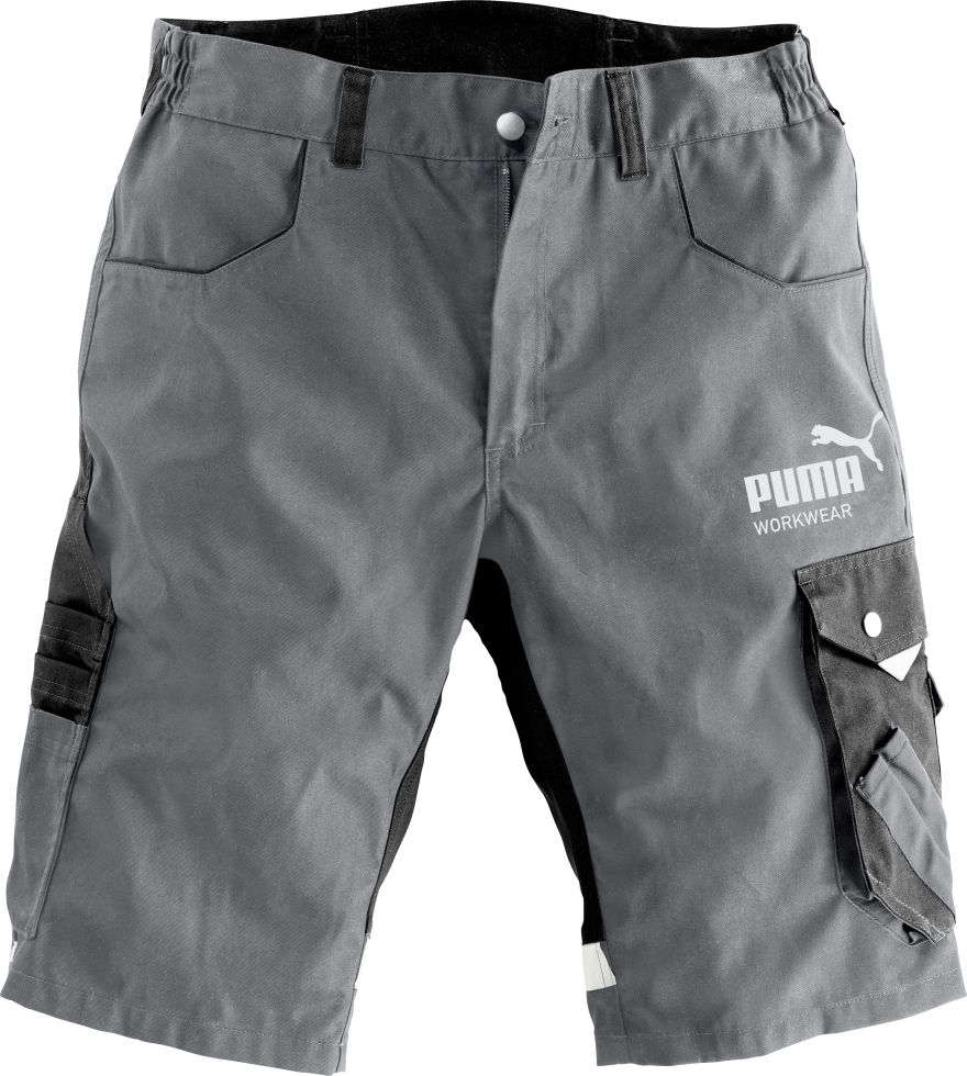 Puma kurze Arbeitshose CHAMP stahlgrau/carbon