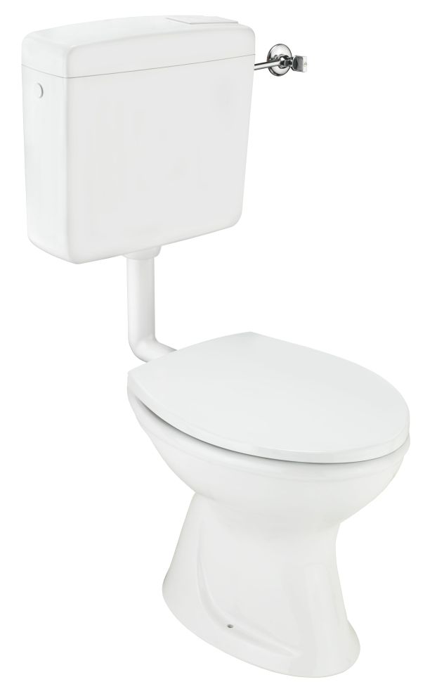 Cornat Komplett-Stand-Tiefspül-WC inkl. WC-Sitz, weiß