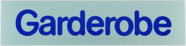 Conacord Klebeschild Garderobe