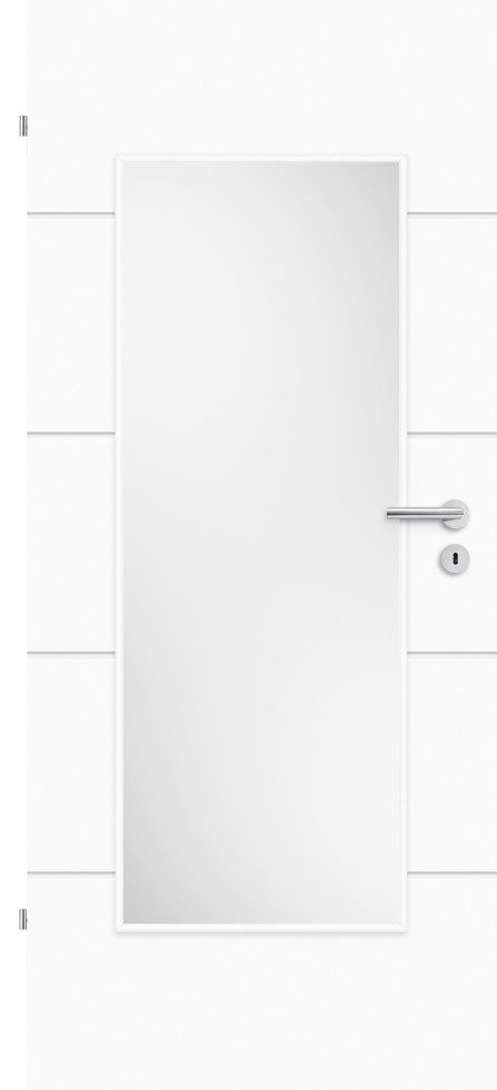 Borne Türblatt Fila 5 Weißlack mit Lichtausschnitt HD Röhrenspan