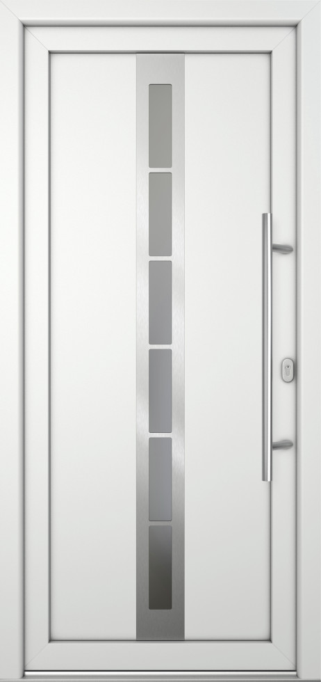 Meeth Haustür Signum Pro PVC Modell 38 108 x 208 cm DIN Rechts weiß