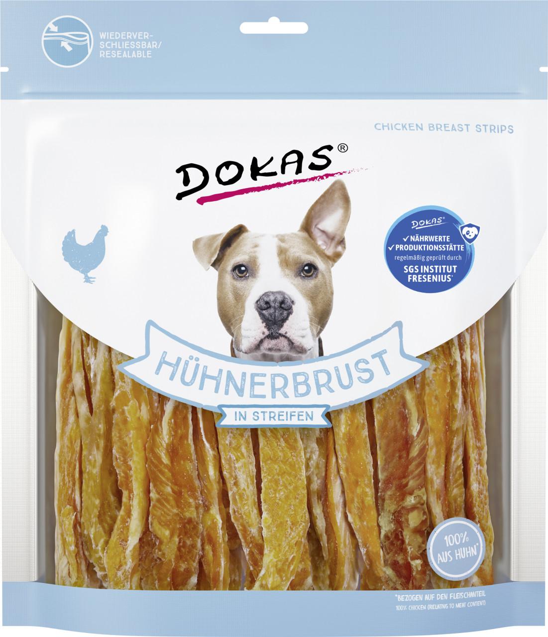 Dokas Hühnerbrust in Streifen 500 g