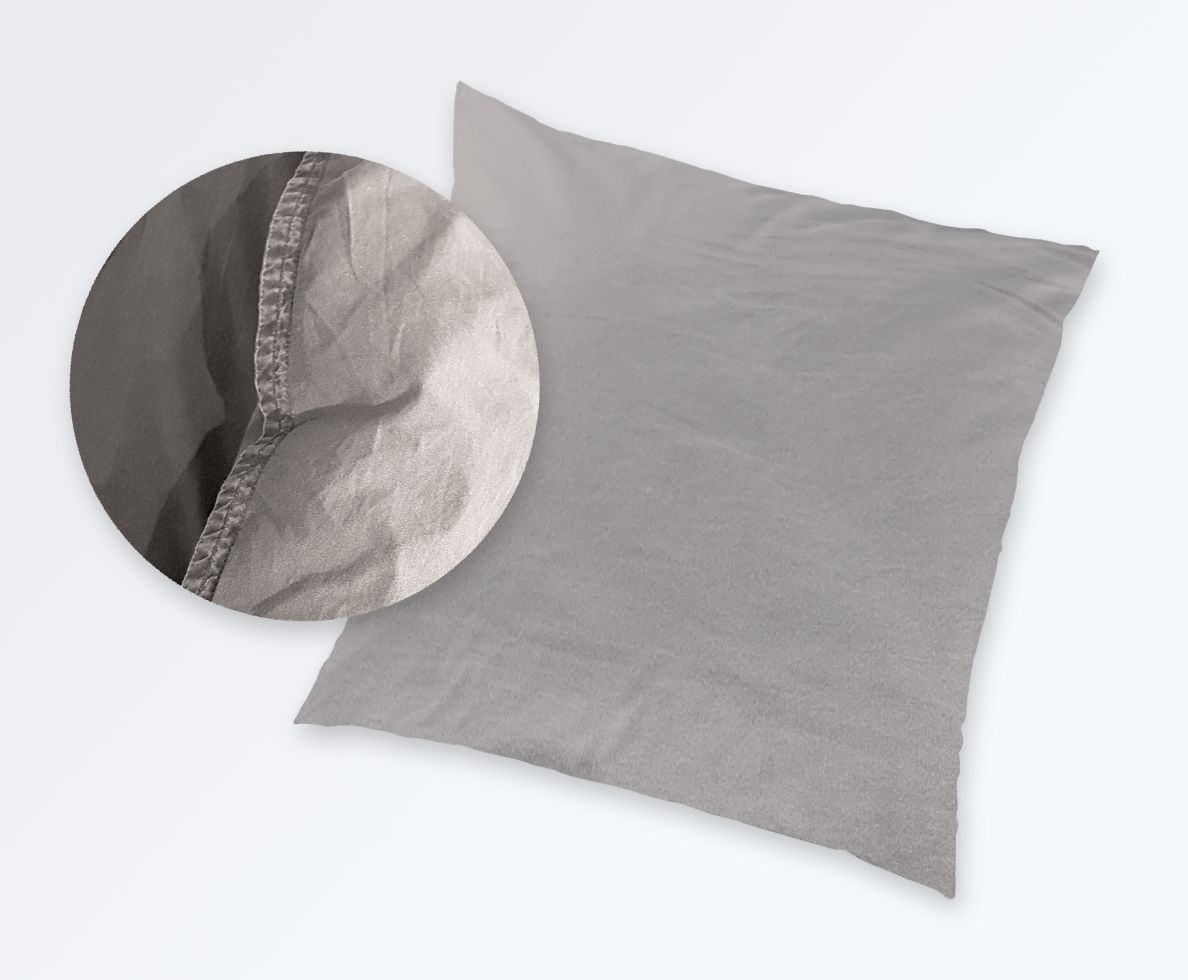 Vario Kissenbezug Renforce Stone Washed kitt, 40 x 40 cm