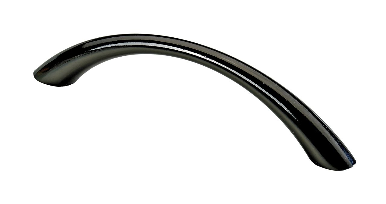 Hettich Möbelgriff verchromt schwarz 10 x 112,5 x 26,5 mm - 1 Stück