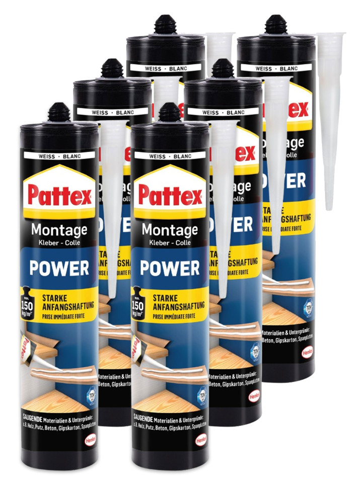 Pattex Montage Power 370 g - 6 Stück