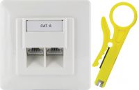 Schwaiger Netzwerk Aufputz-Anschlussdose