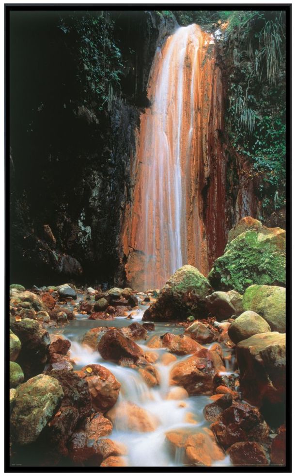 papermoon Infrarotheizkörper EcoHeat 60x120 cm 1200 Watt, Wasserfall Stein