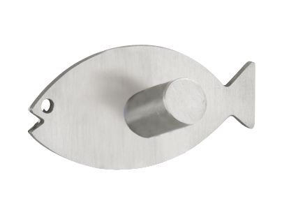 Wenko Wandhaken Fish Edelstahl, chrom, 2er-Set