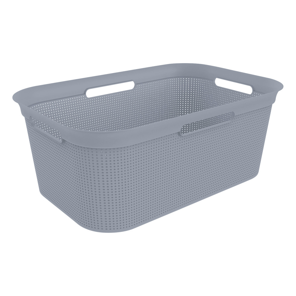 Rotho Wäschekorb Brisen 41 L misty blau