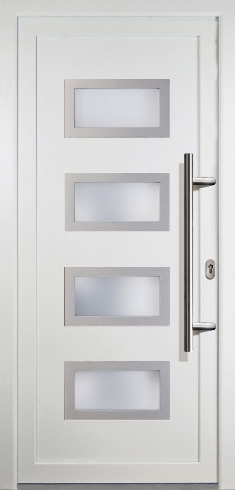 Meeth Haustür Signum Exclusiv PVC Modell 92 88 x 208 cm, DIN rechts, weiß