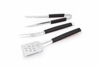 TrendLine Grillbesteck Set Edelstahl mit Kunststoffgriffen