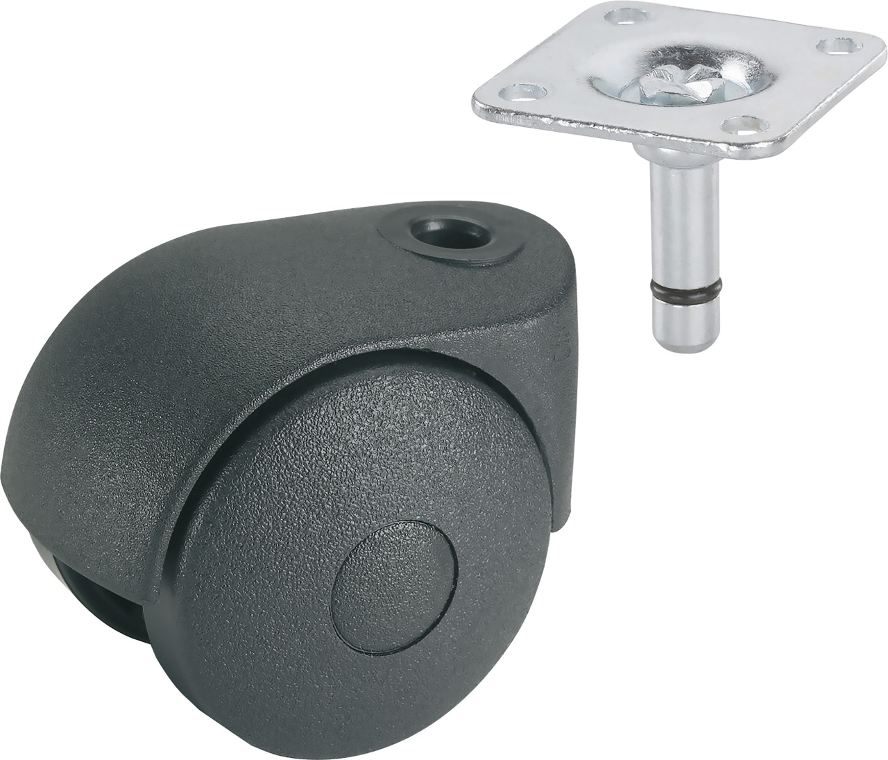 Doppelrolle Ø 35 mm für normale Böden Tragkr. 15 kg