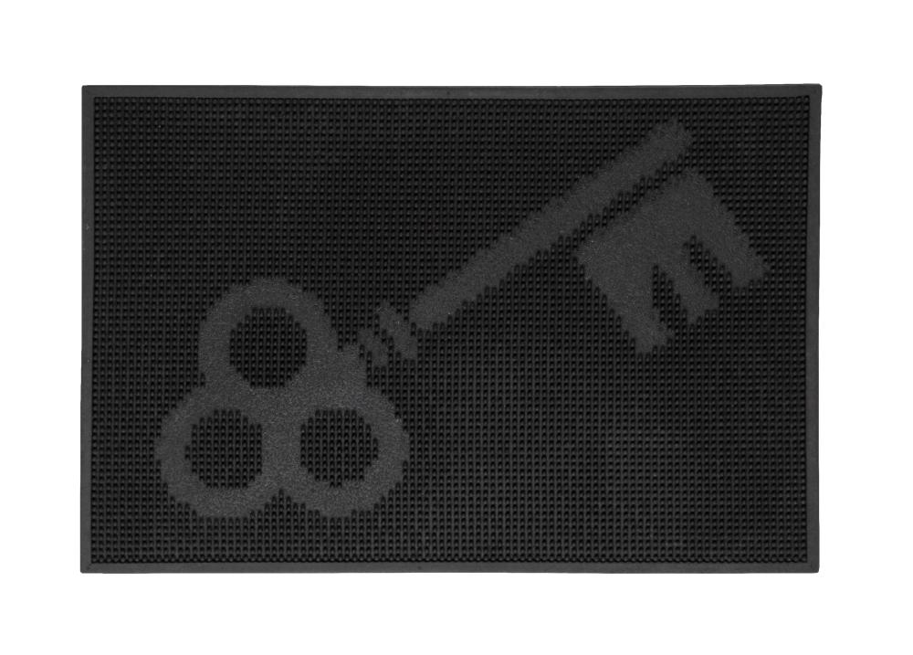 Fußmatte Pin Key schwarz, 40x60 cm