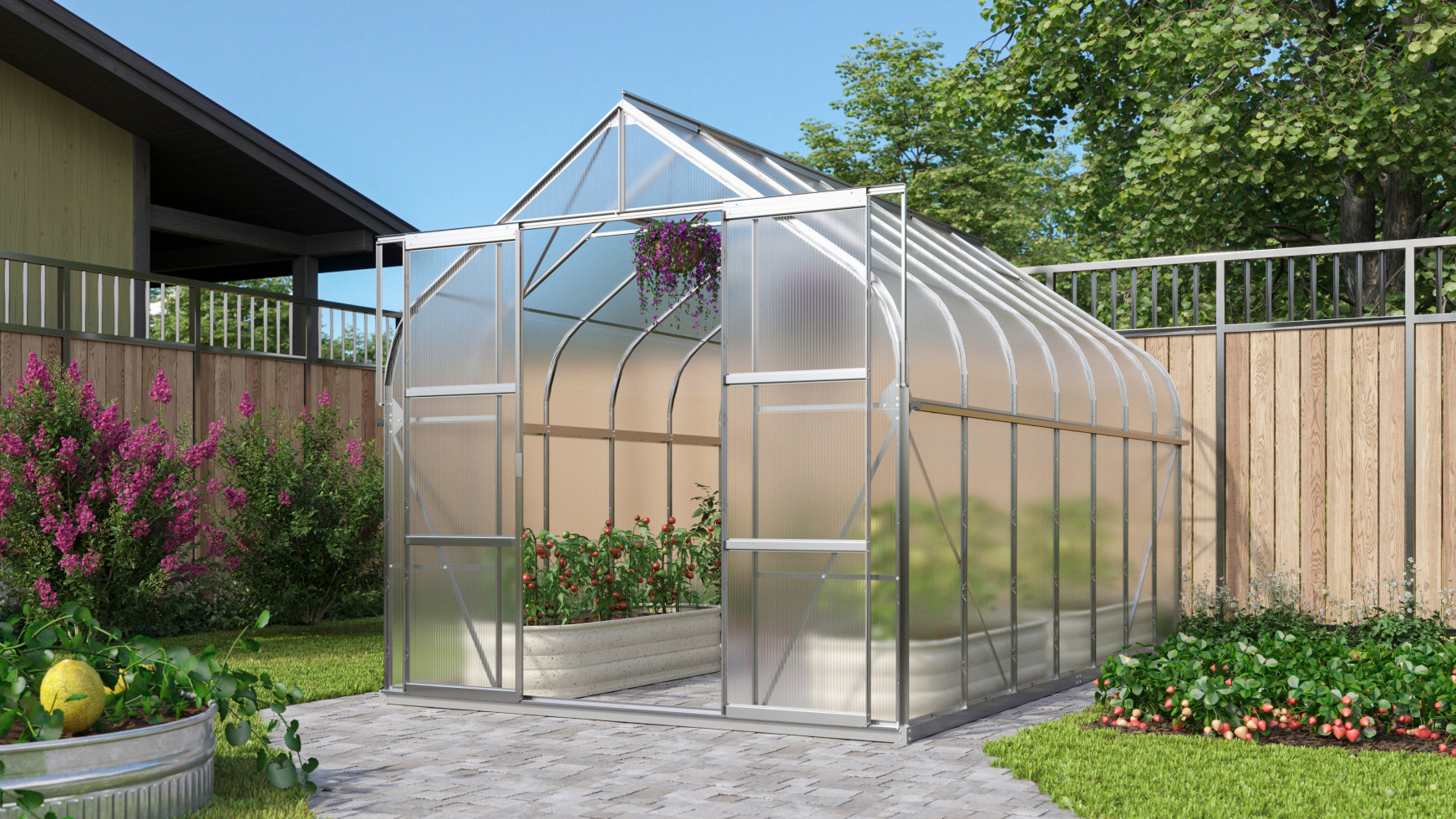 Vitavia Gewächshaus Dione 11500 Alu 2,64 x 4,45 x 2,55 m
