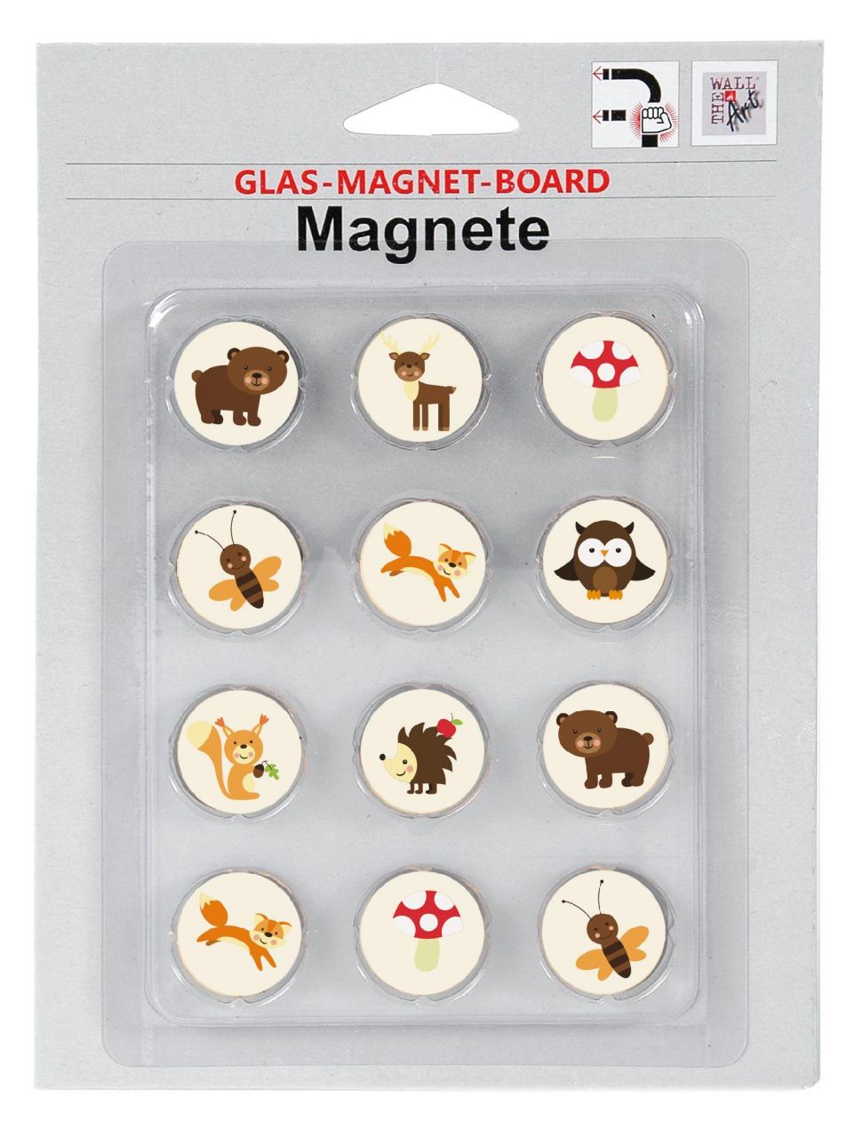 Magnetset 12-teilig - Forest für Glas-Magnet-Board