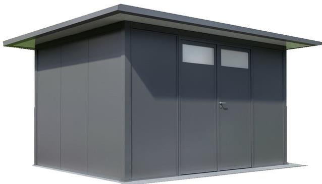 Gartenhaus Porto 505 x 405 cm anthrazit