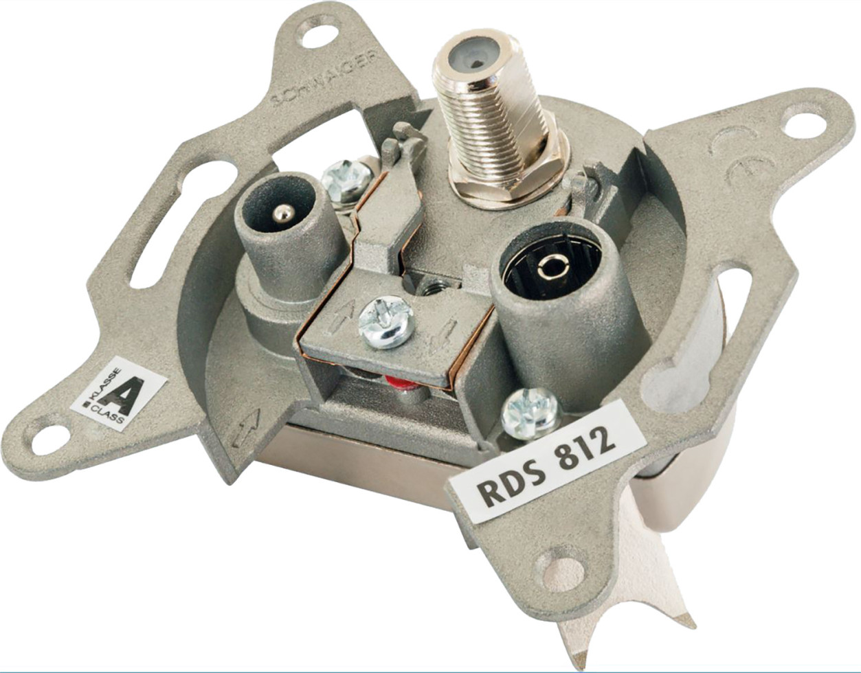 Schwaiger Multimedia Durchgangsdose (12 dB)