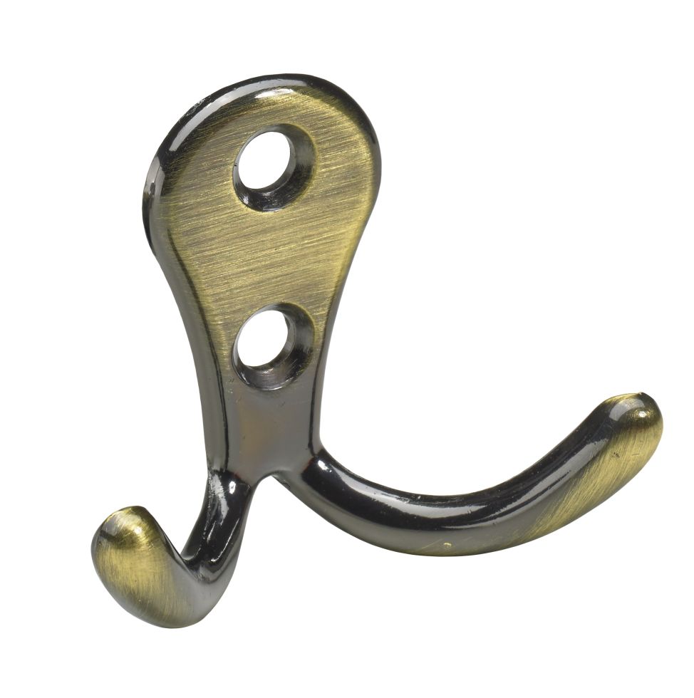 Hettich Mantelhaken 4,4 x 5,4 x 2,4 cm vermessingt gold - 1 Stück