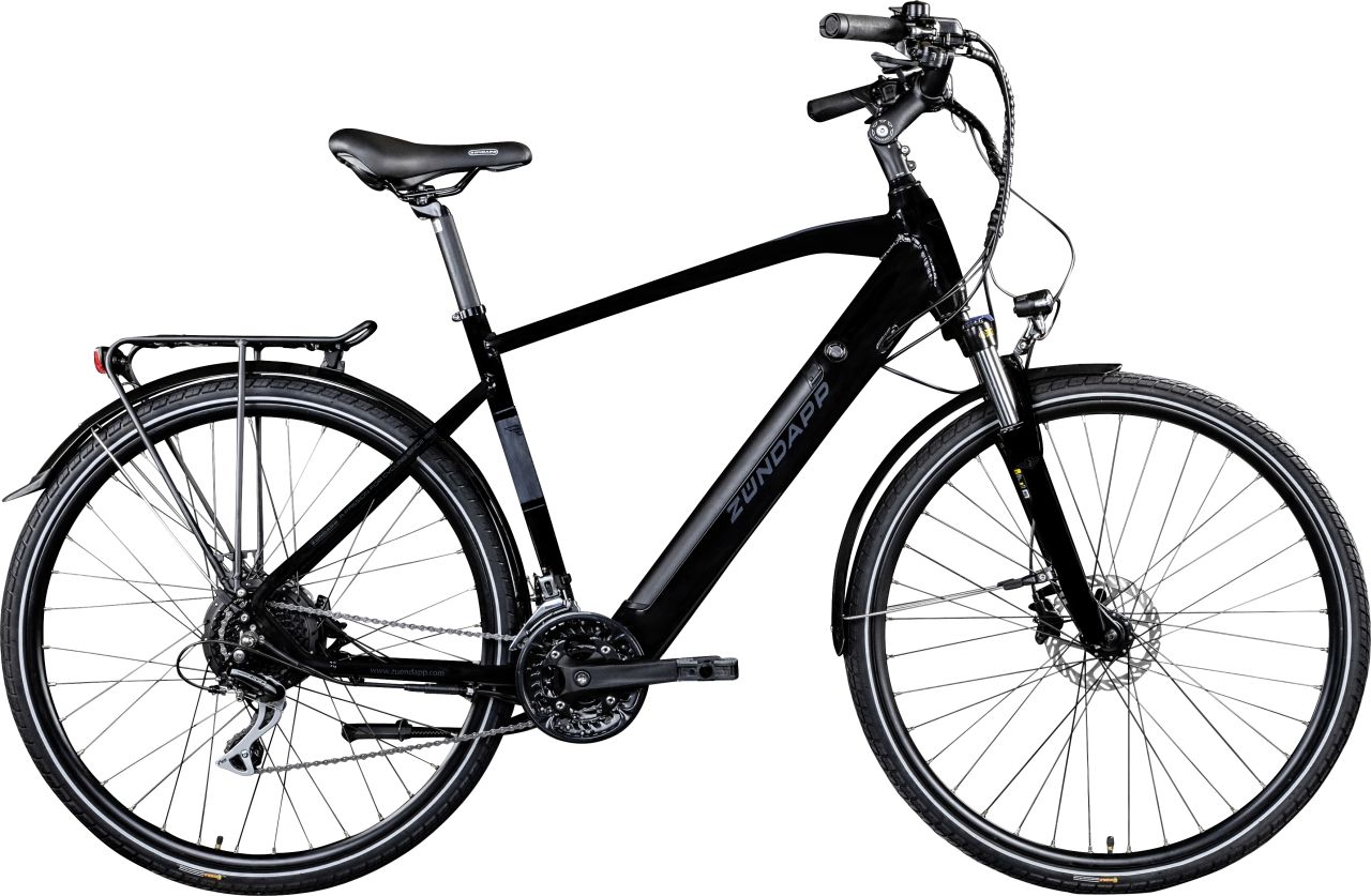 Zündapp E-Bike Trekking Z810 28 Zoll 24-Gang 417 Wh schwarz grau