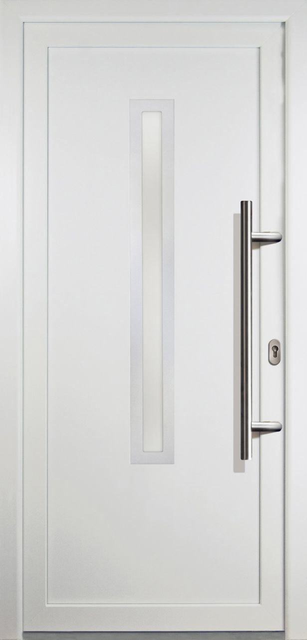 Meeth Haustür Signum PVC Exclusiv PVC Modell 70 108 x 208 cm, DIN rechts, weiß