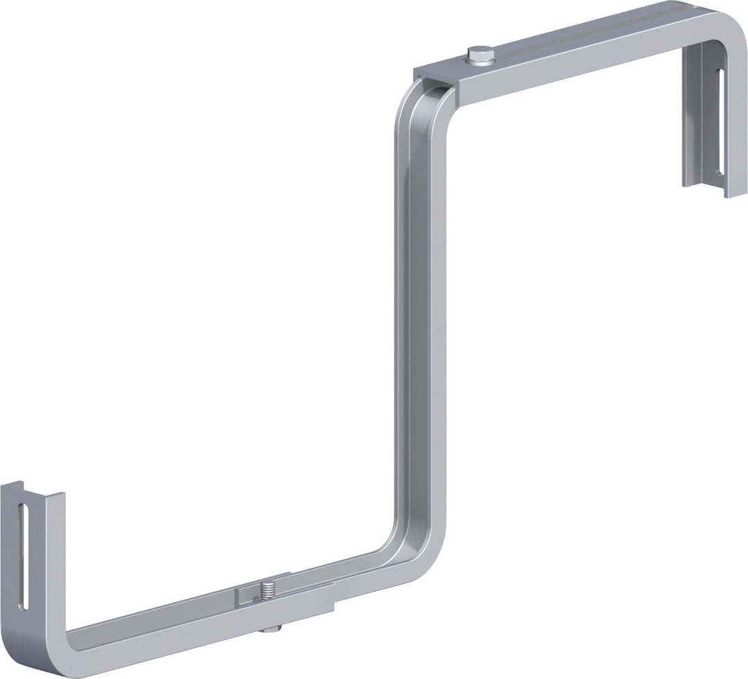 alfer Blumenkastenhalter 230 mm 230 x 200 mm Aluminium roh Kappe rot