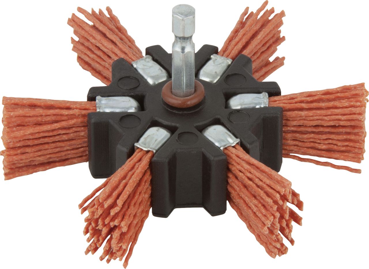 Wolfcraft Fächerschleifer Ø 100 mm Nylon Schaft Ø 6 mm