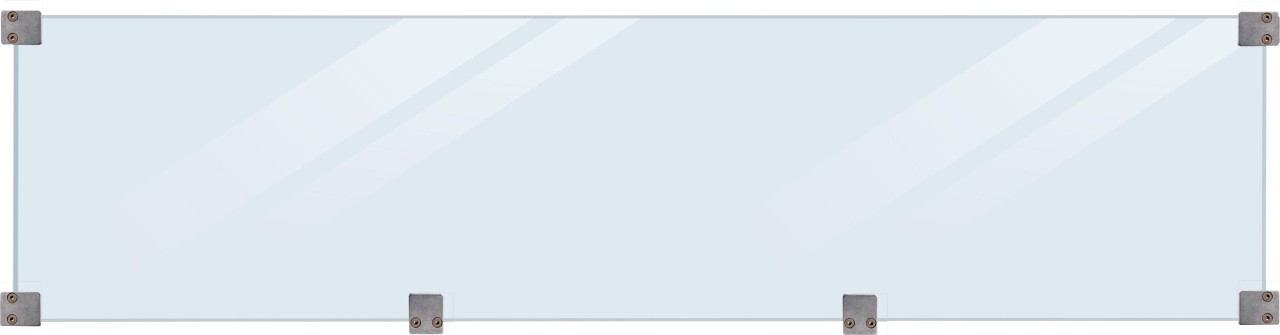 Plus Klink / Plank Glaselement klar 174 x 44,6 cm