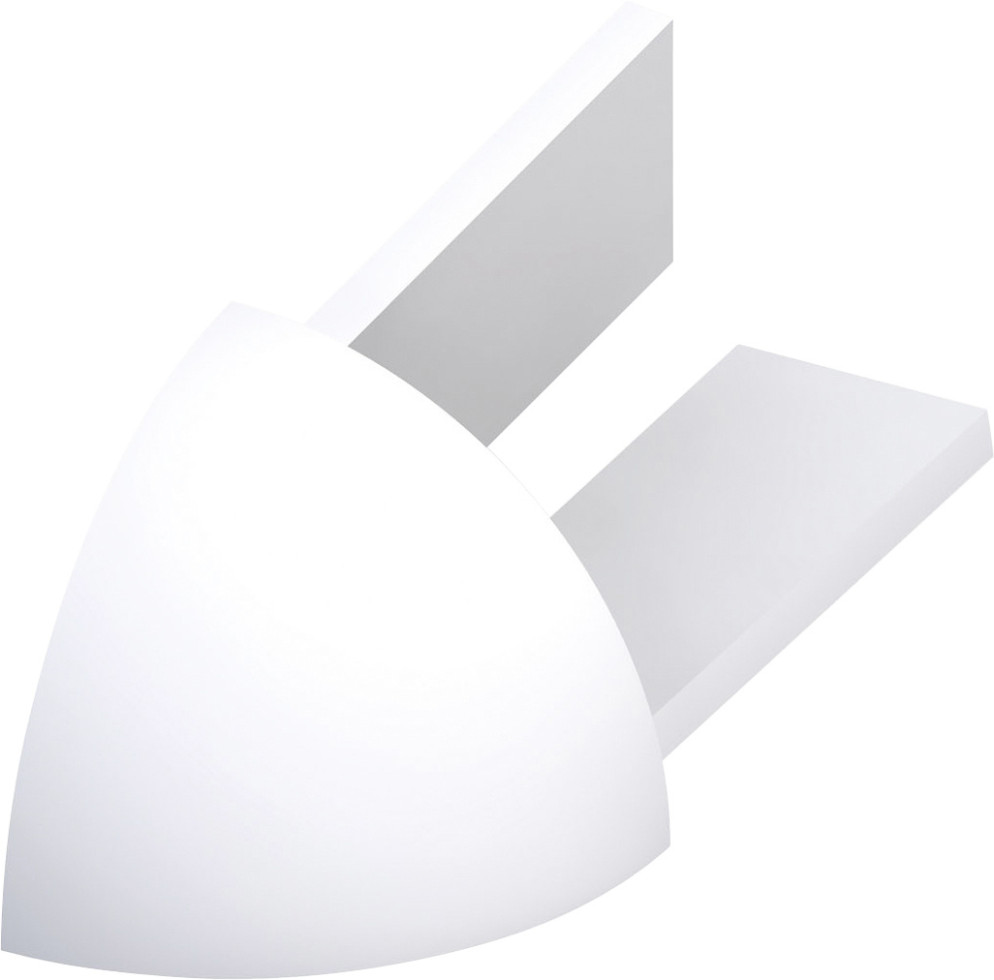 alfer Außenecken PVC glatt brillantweiß