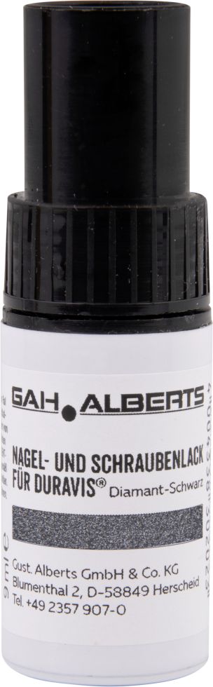Alberts Duravis Nagel u. Schrauben Lack schwarz diamant 9 ml