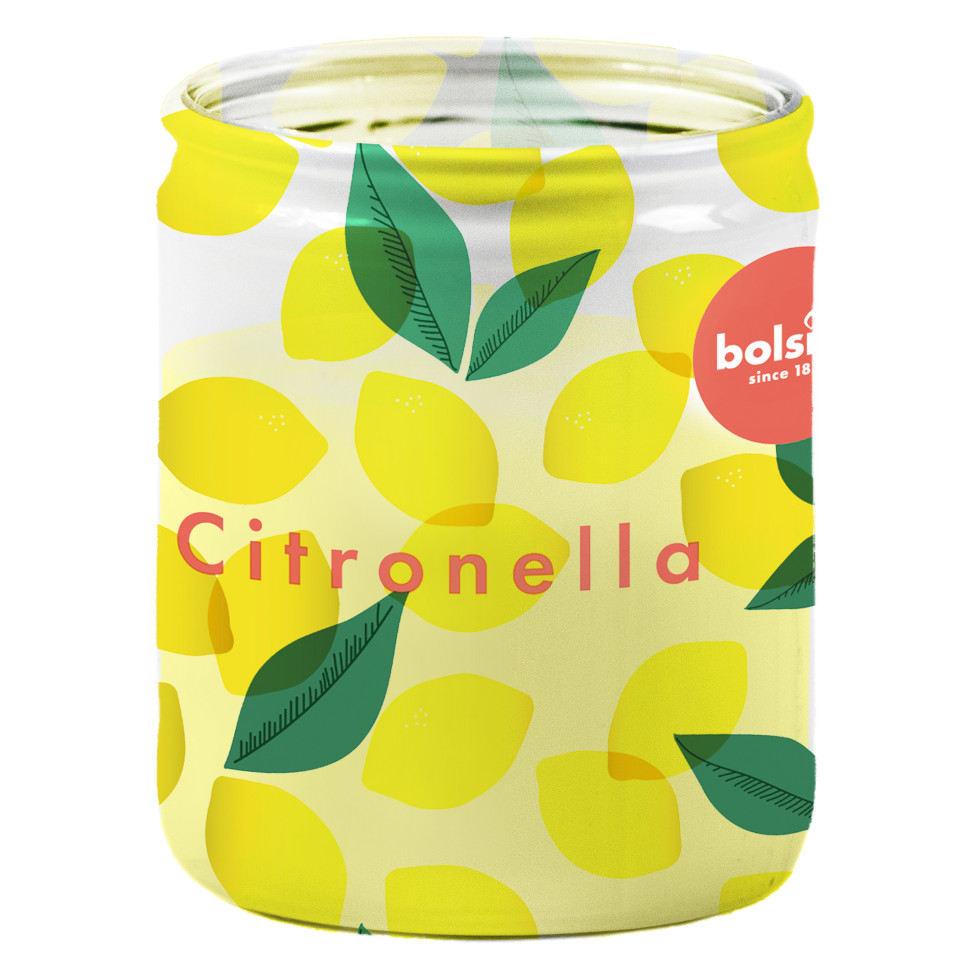 Bolsius Duftkerze Citronella 8 cm im Glas